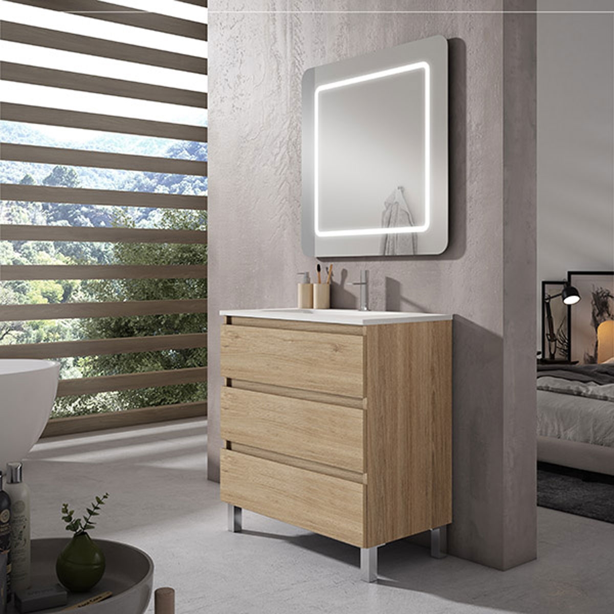 mueble para baño con lavabo