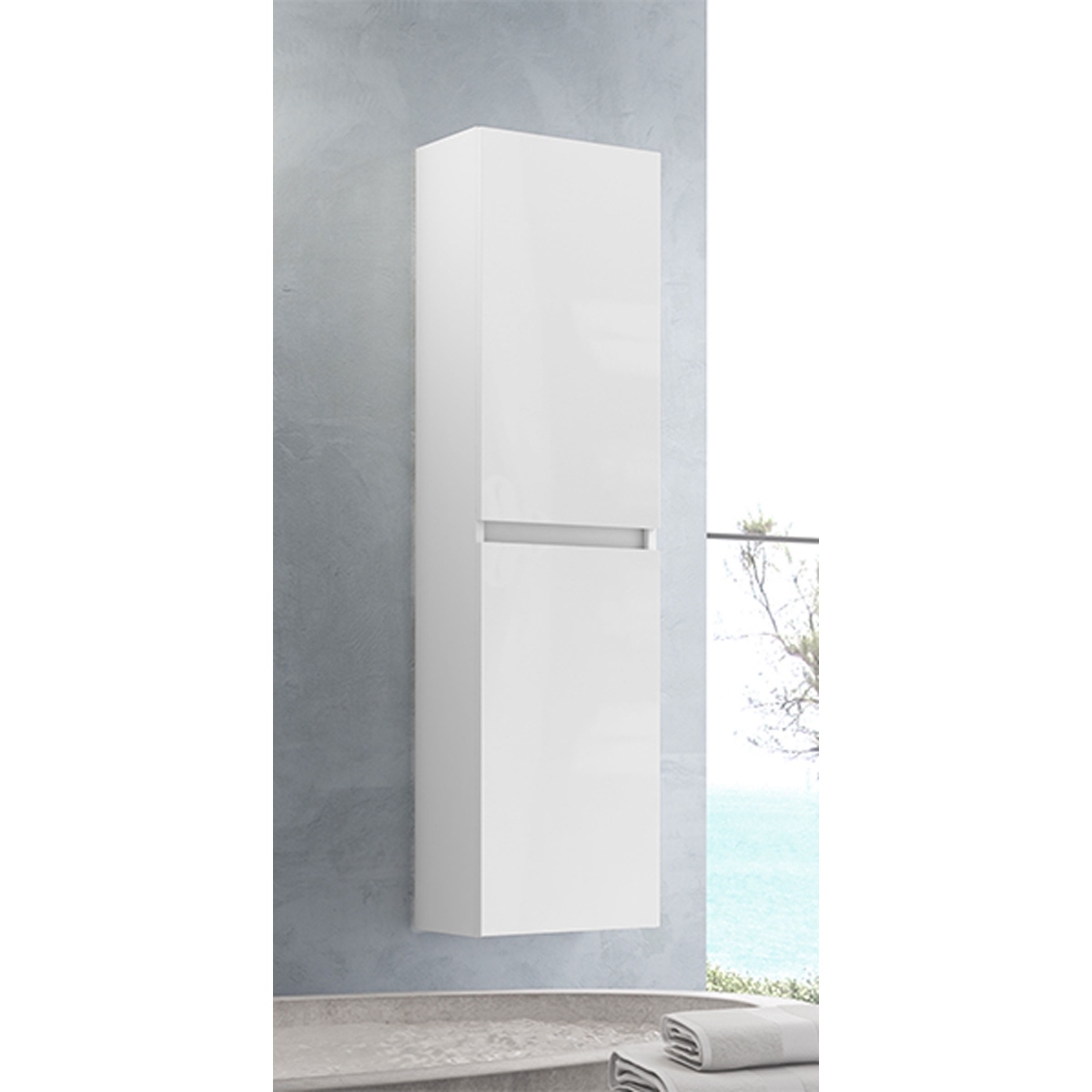 Wandmontierter Badezimmerschrank