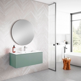 Móveis de casa de banho suspensos Moss com 1 gaveta Modelo Bari