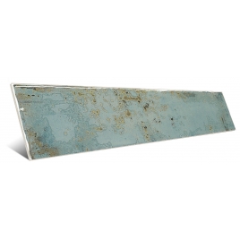 Bullnose Grunge Aqua 7.5x30cm (Prix par pièce)
