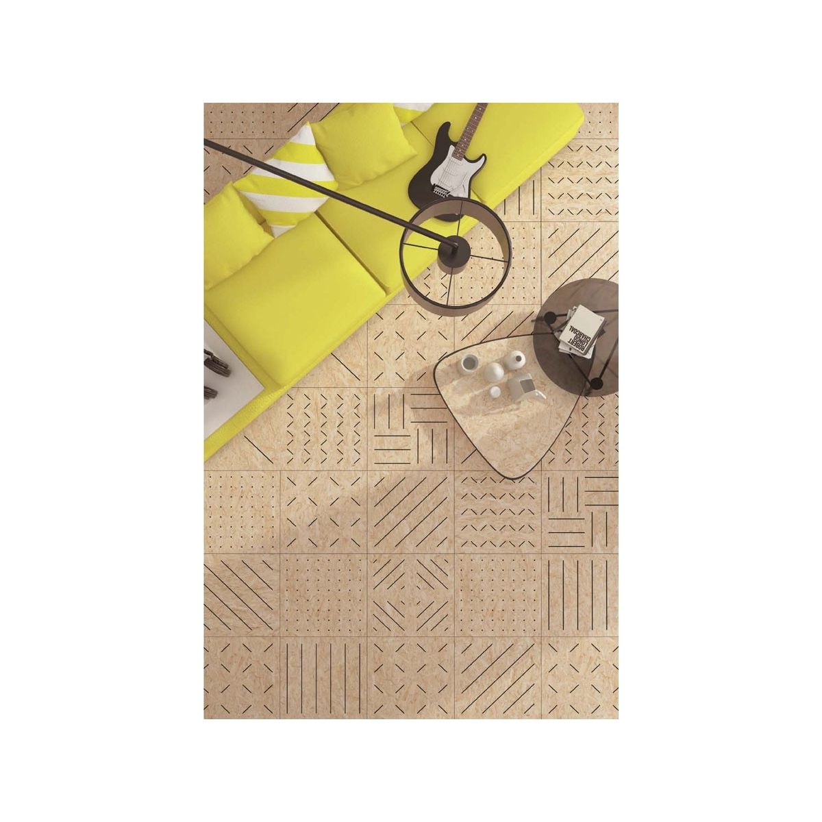 Strand Natural (59,3 x 59,3 cm) Carrelage en grès cérame imitation bois Vives