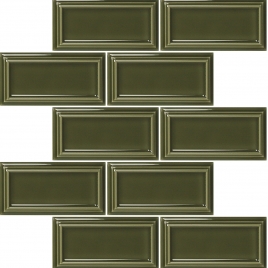 Foto de Malha Verde Vitoriana Tiana 33x33 cm (Preço por peça)