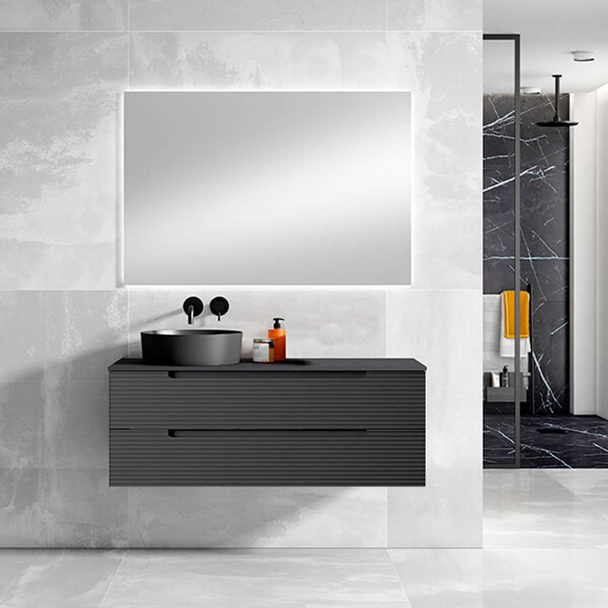 Wandbehängte Möbel für baño_1