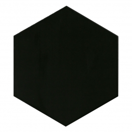 Hexagone Noir 17,5x20,2 cm (Boîte de 0,72 m2)