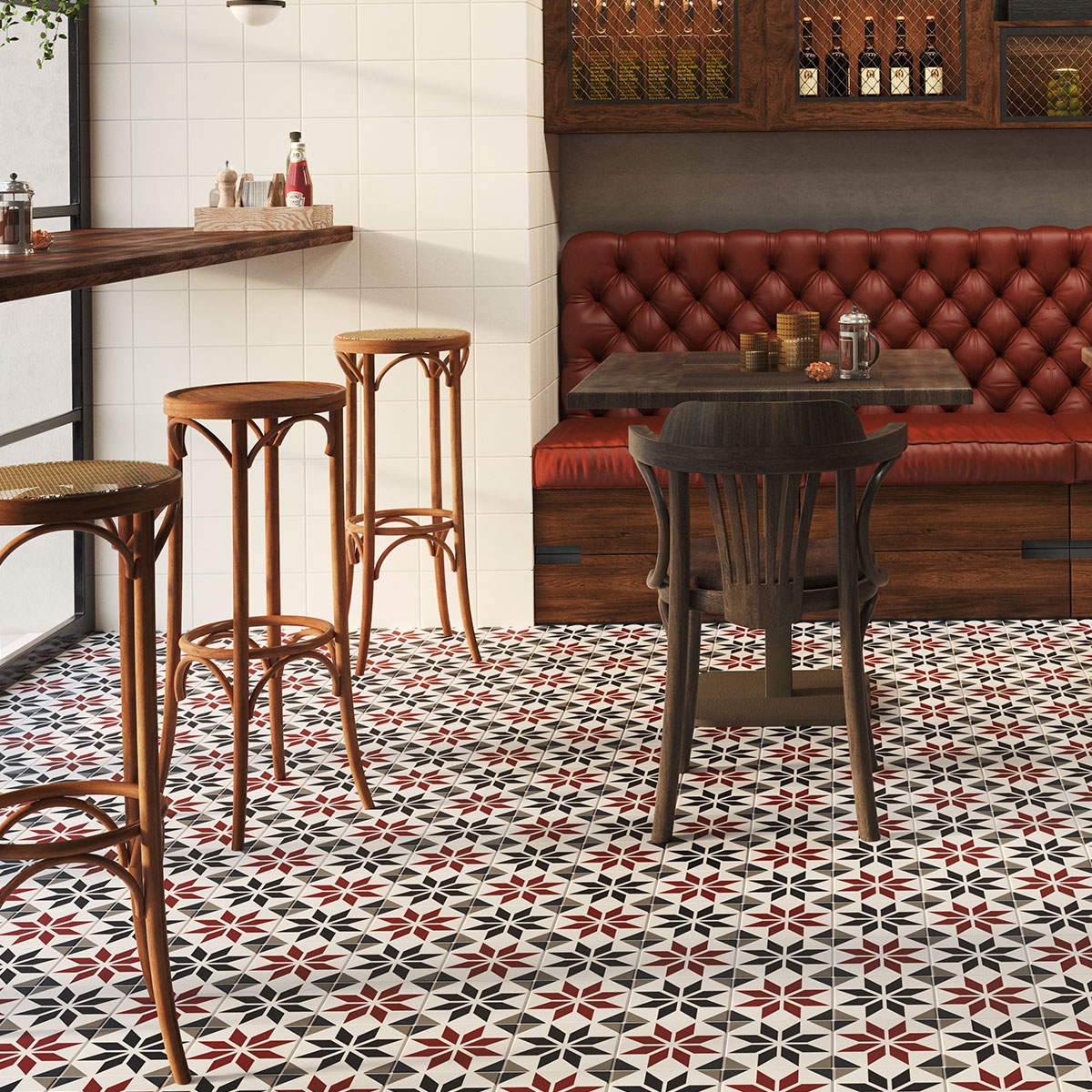 Fontenay Rouge 15x15 (boîte 1 m2)