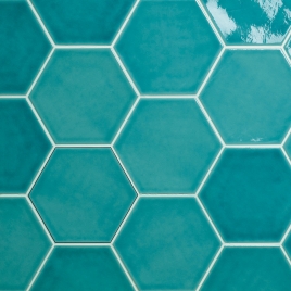 Foto de Dawn Acqua Crackled 12x13.8 cm(Caja de 0.48m2)