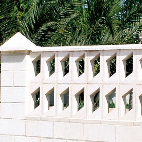 Prefabricated flat lattice in concrete Verniprens Bermuda