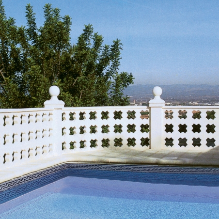 Prefabricated flat lattice in concrete Verniprens Corona