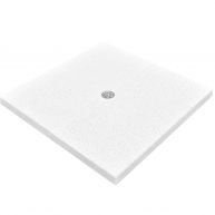 Two-piece shower tray for 80x80 pools