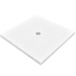 Receveur de douche deux parties pour piscines 80x80