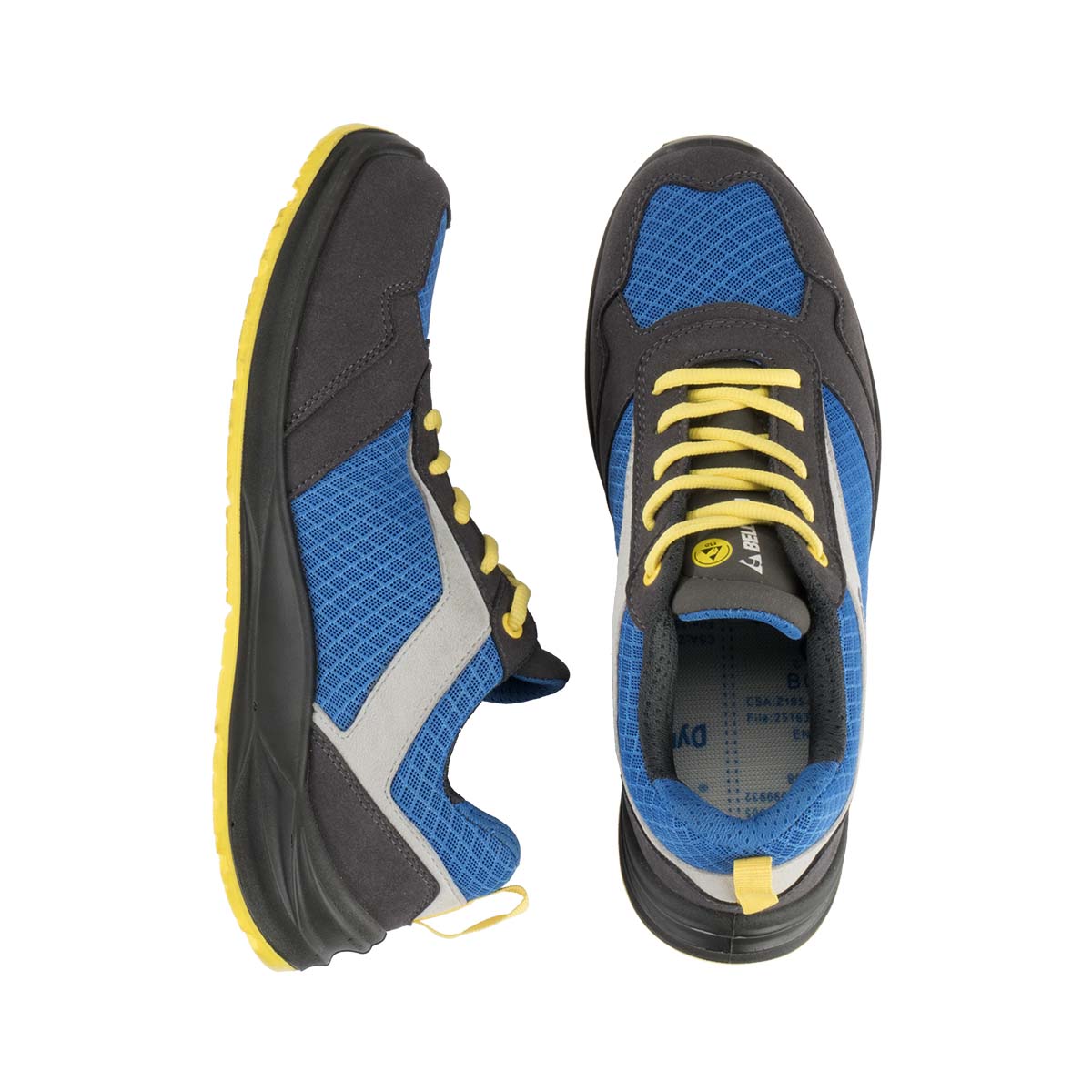 Calcanhar Sapato de segurança Bellota Flex Nitro S1P Azul
