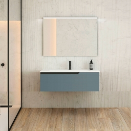 Meuble de salle de bain suspendu 1 tiroir avec lavabo Avio Model Eleven