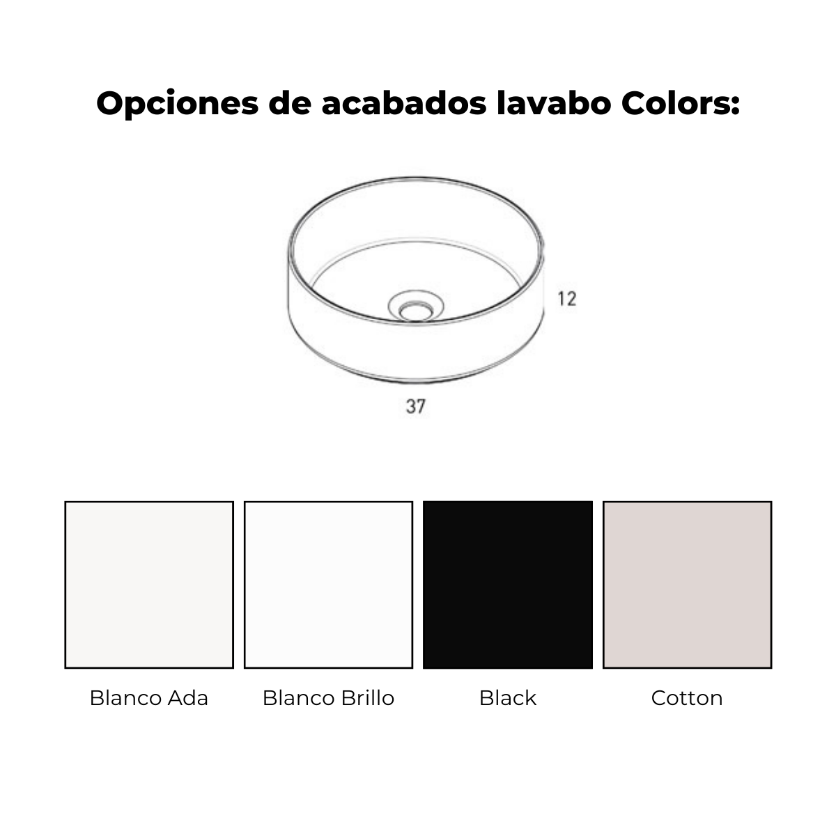 Lavabo colors cotton 1c