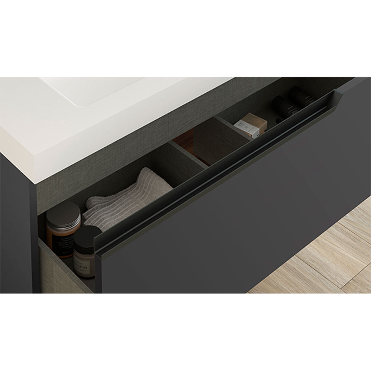 Ash bathroom furniture drawer 1C1H
