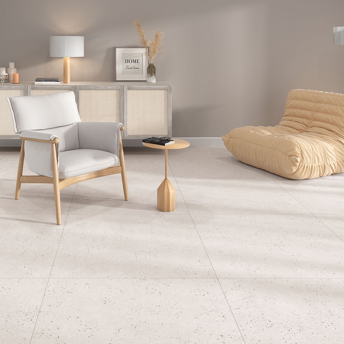 Salones con pavimentos blancos Sensa-White