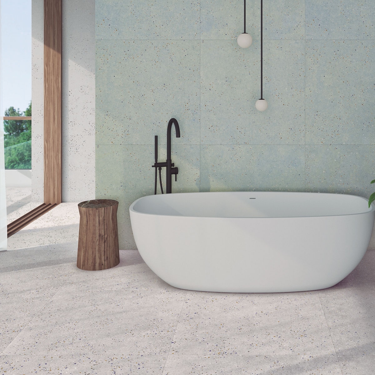 Baños con revestimientos verdes Sensa-Green