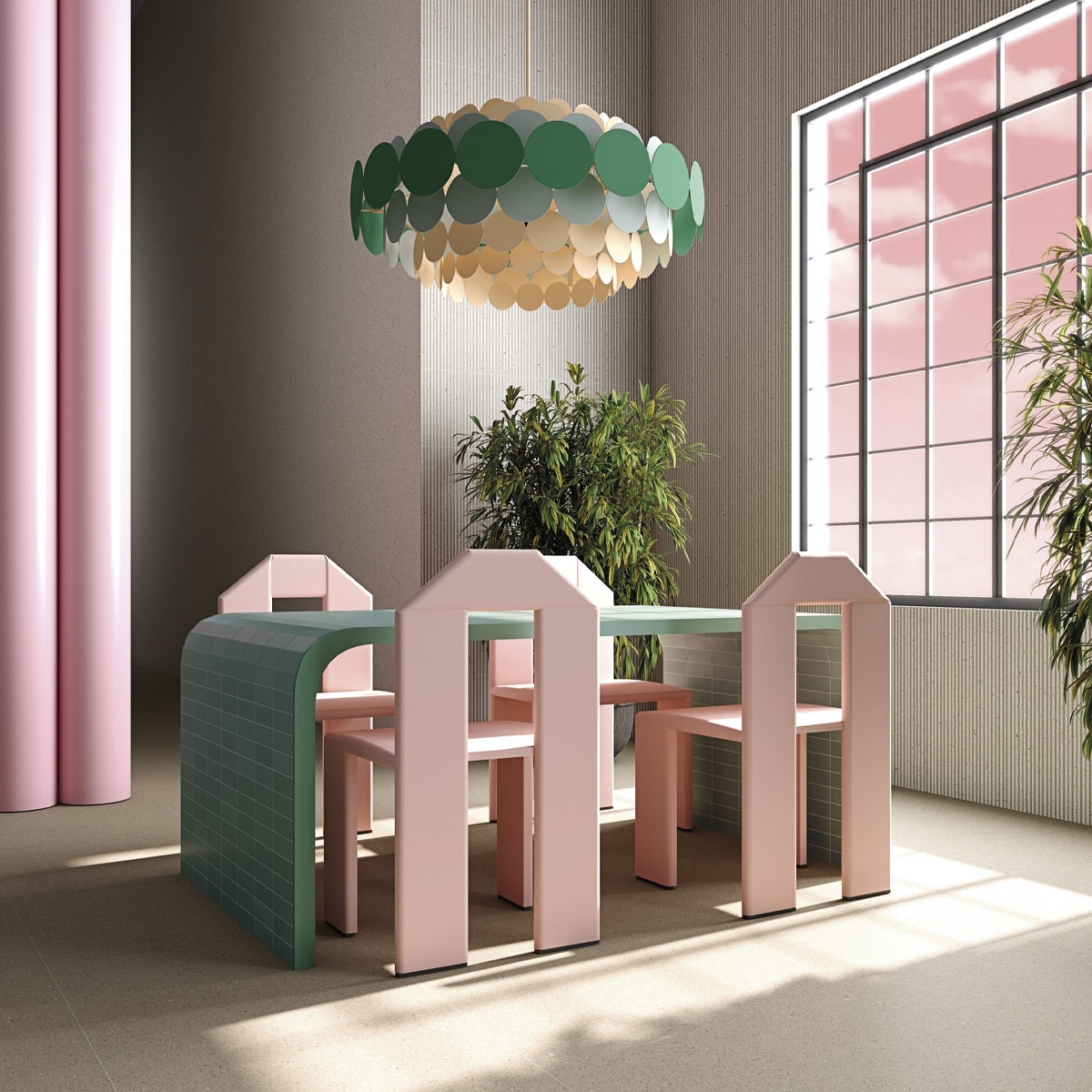 Mesa con Revestimiento Zepto Índigo 13x13