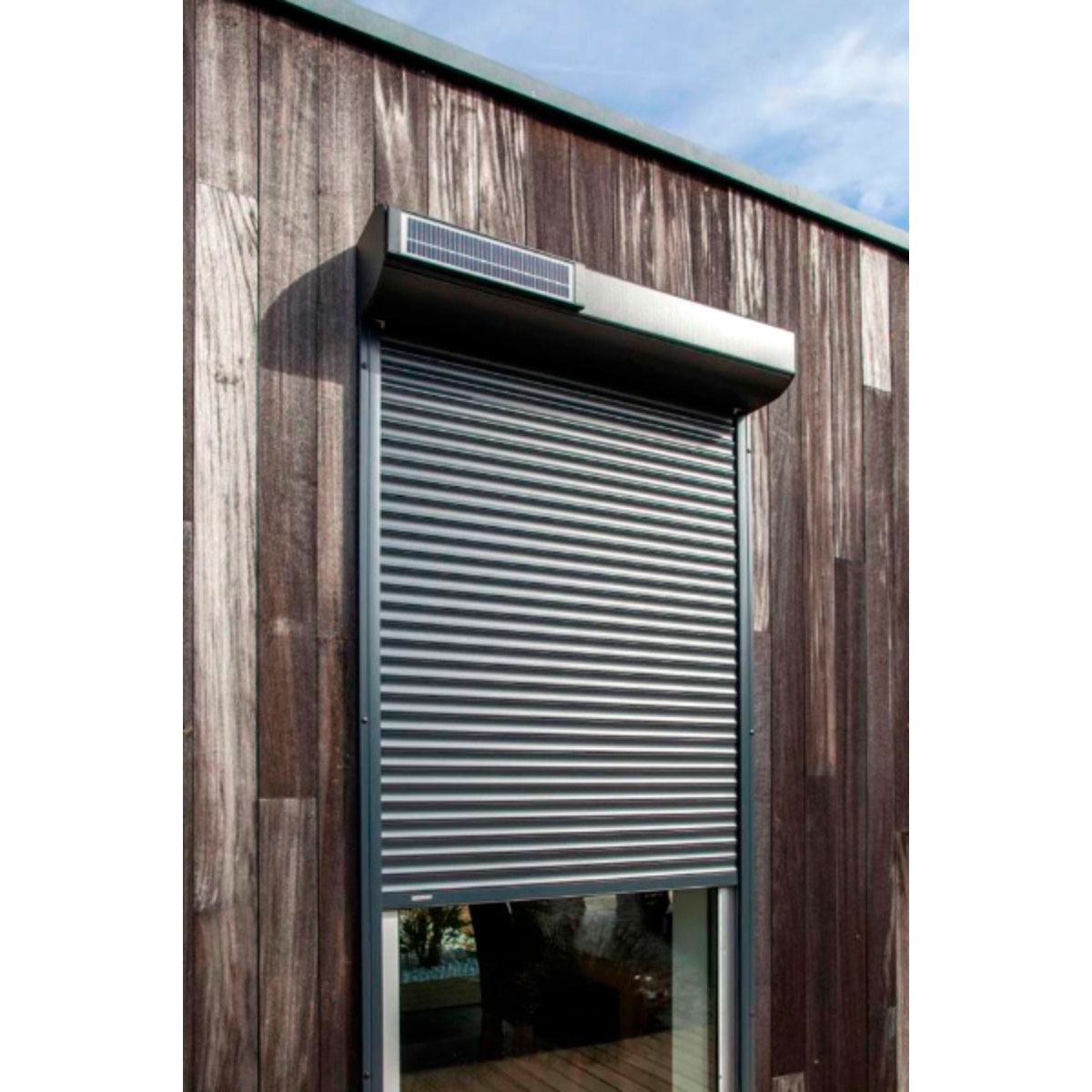 Solar shutter without construction work