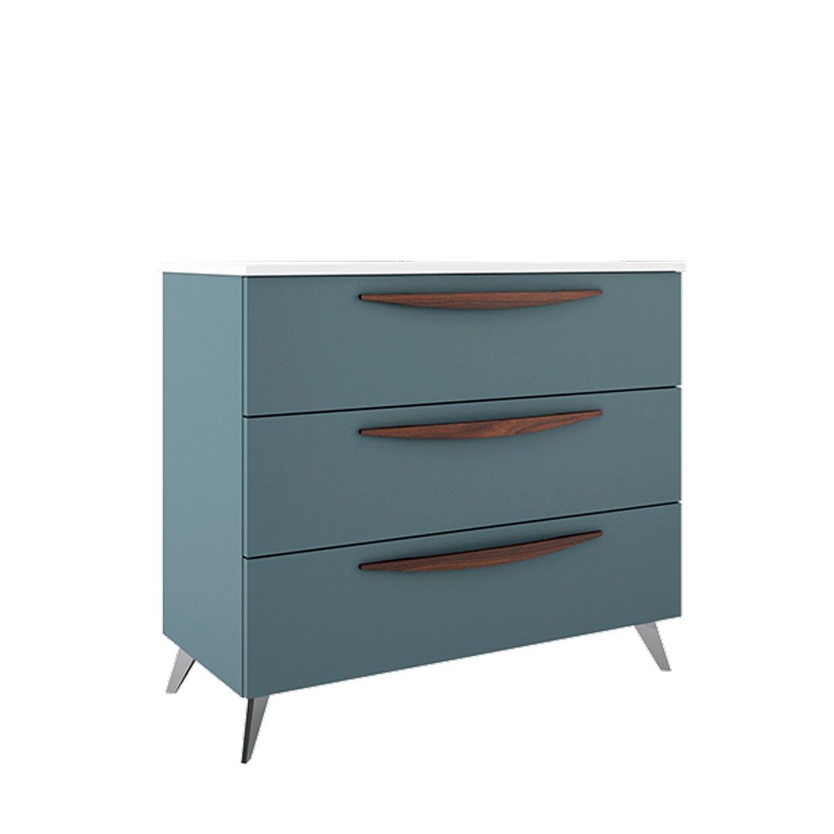 Bathroom furniture with legs 3 drawers with sink Avio color Model Arco5