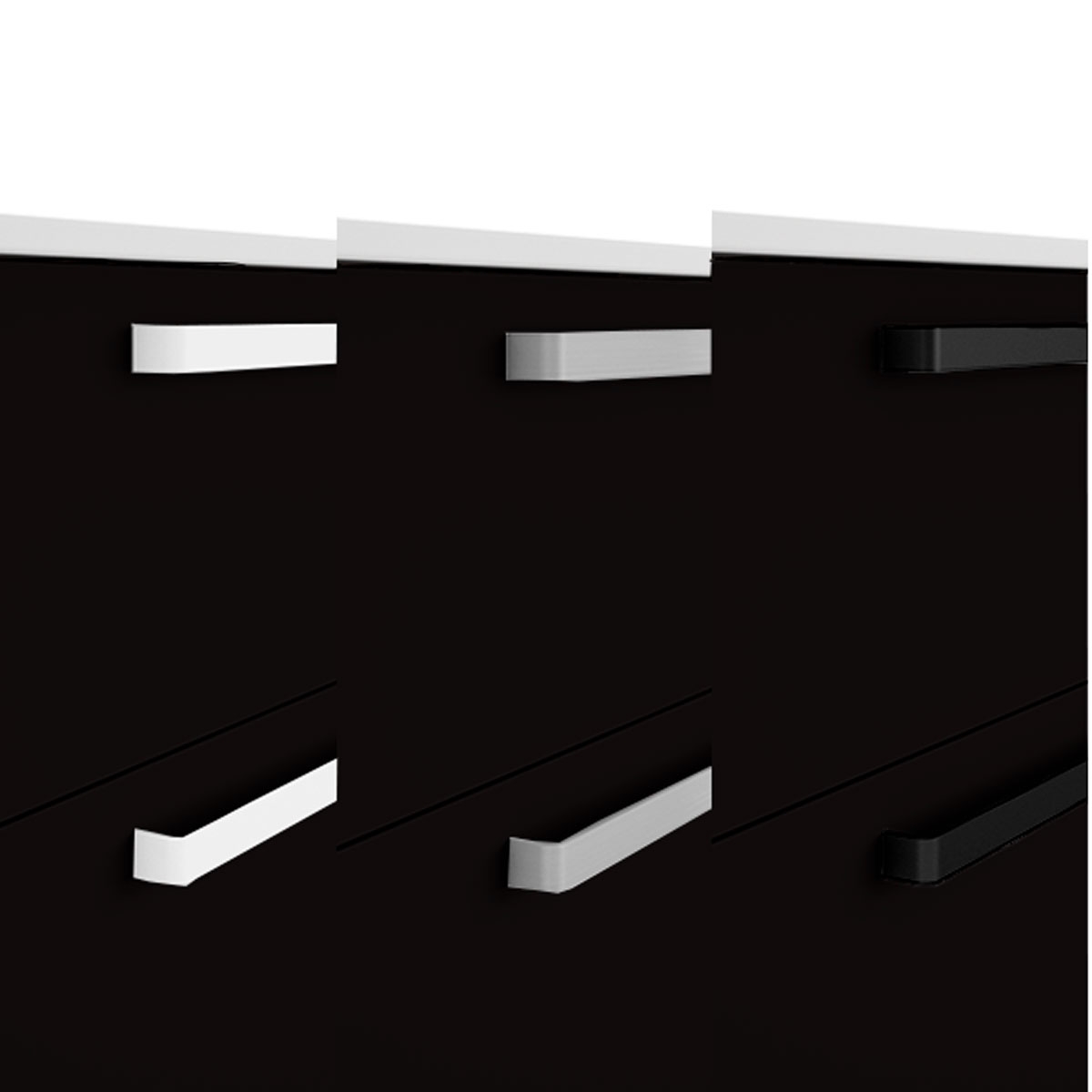 Black Bondi3 bathroom furniture