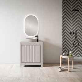80 cm floor bathroom furniture with sink Model Vega