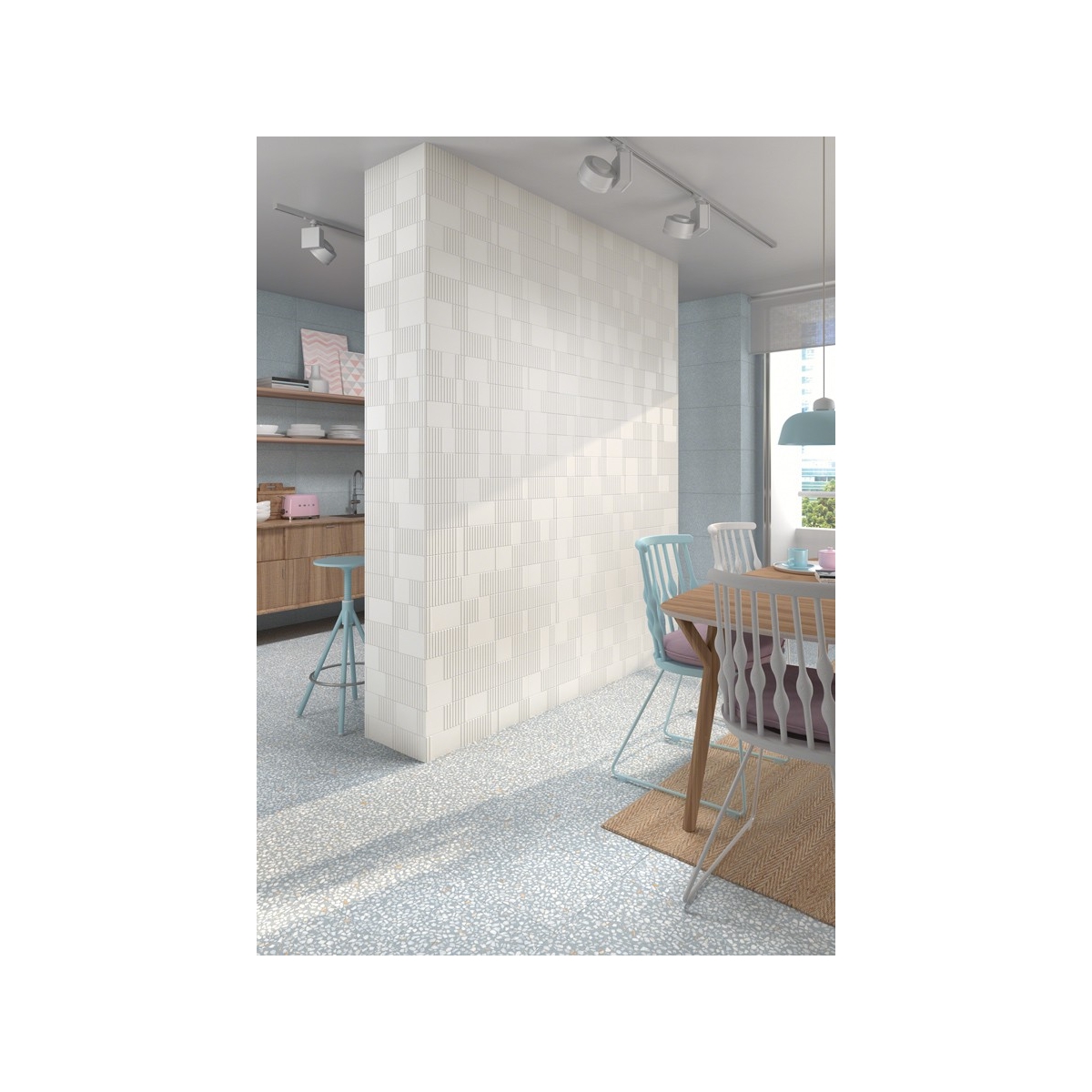 Amalfi Blue (m2) Imitation Porcelain Stone Floor 30x30