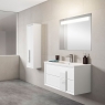 Mueble de baño con tirador cristal medelo decor acabado blanco2