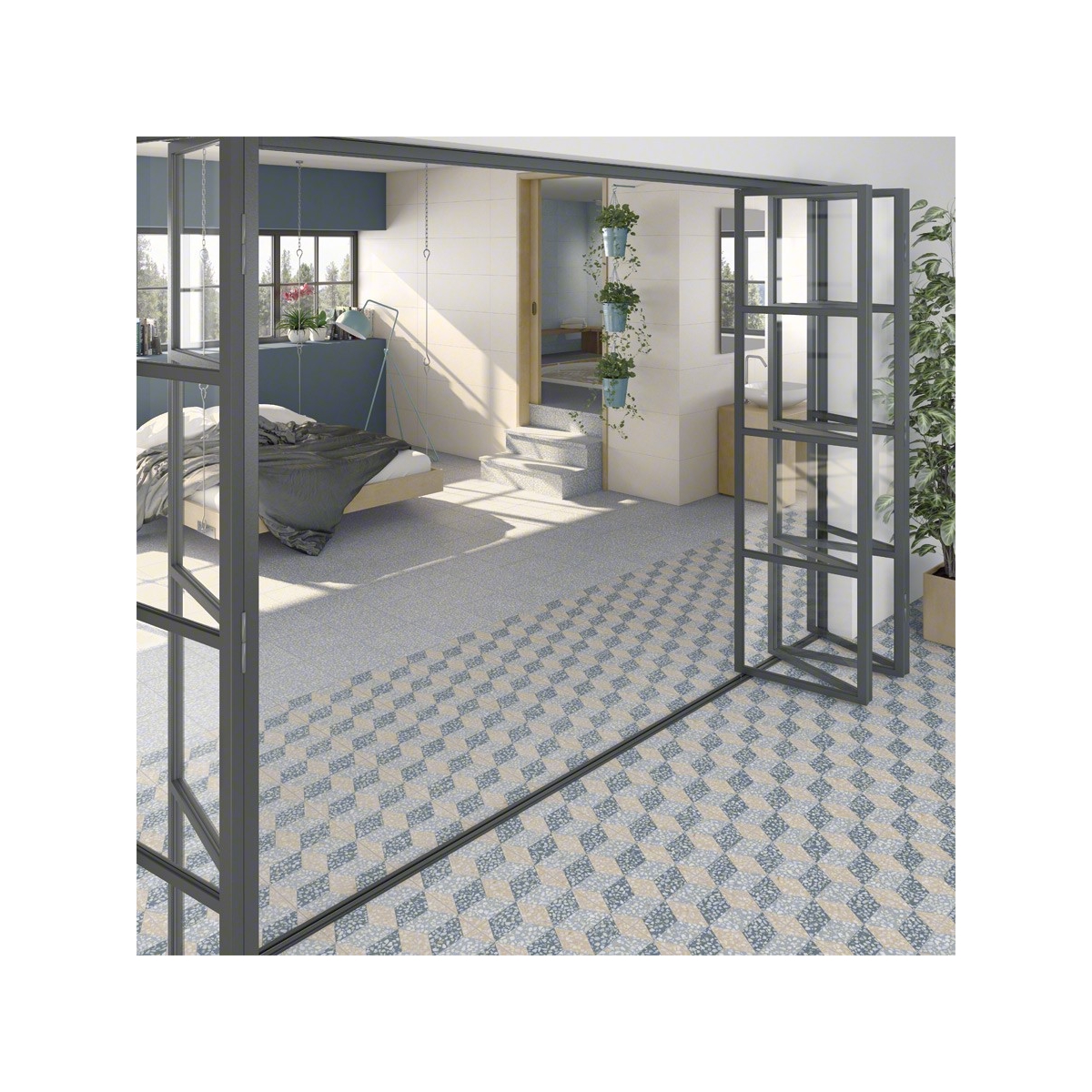 Cavour Bleu vives 30x30