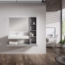 Nomad model bathroom furniture integrated sink shelf