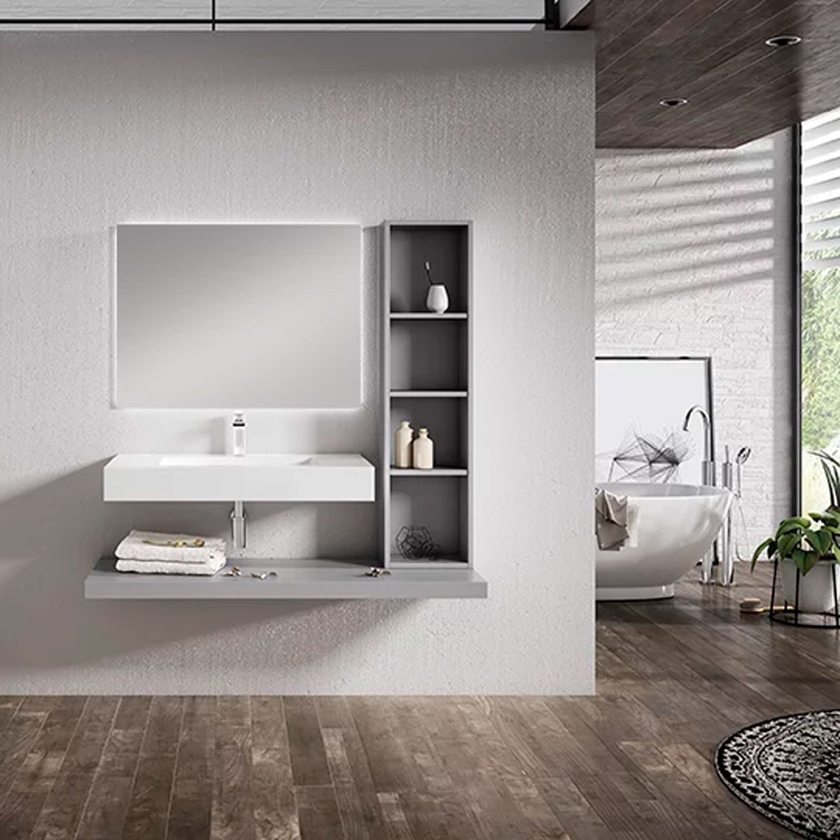 estanteria de madera blanca, 120 cm alta- 55 cm - Compra venta en