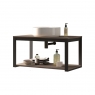 Wall-mounted bathroom furniture with countertop washbasin Model Quadro2