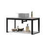 Wall-mounted bathroom furniture with countertop washbasin Model Quadro4