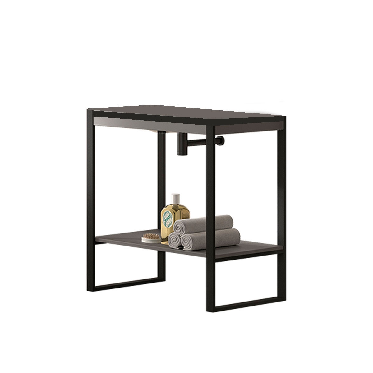 Meuble de salle de bain avec pieds avec lavabo à poser Modèle Quadro4