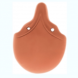 Telha Flocos Vermelhos 19,5 x 15 cm