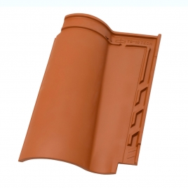 Telha mista TB-10 Tech Vermelha 47,5 x 28,2 cm