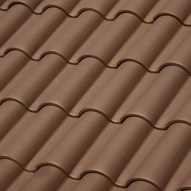 Tuile mixte TB-10 Tech Chocolat 47,5 x 28,2 cm