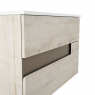 Suspended bathroom furniture 2 drawers with countertop sink Model Vision9