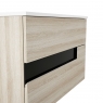 Suspended bathroom furniture 2 drawers with countertop sink Model Vision0