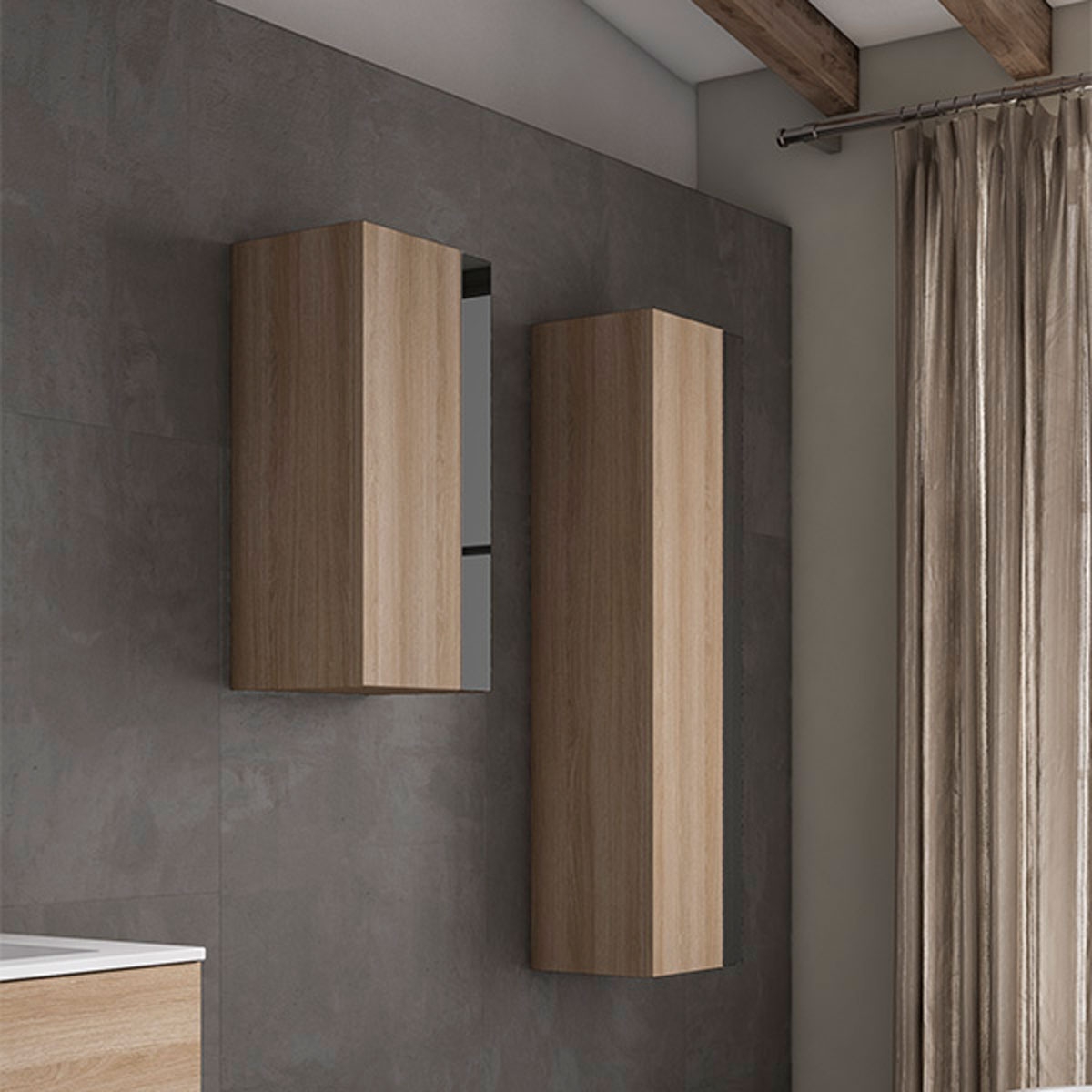 Columna mueble auxiliar de baño suuspendido 70cm Modelo Vision2