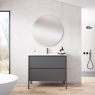 Mueble de baño de suelo 2 cajones con lavabo integrado Modelo Icon7