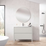 Móvel de casa de banho com 2 gavetas e lavatório integrado Modelo Icon6