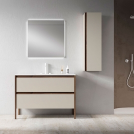 Foto de Mueble de baño de suelo 2 cajones con lavabo integrado Modelo Icon