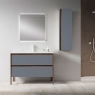 Mueble de baño de suelo 2 cajones con lavabo integrado Modelo Icon4