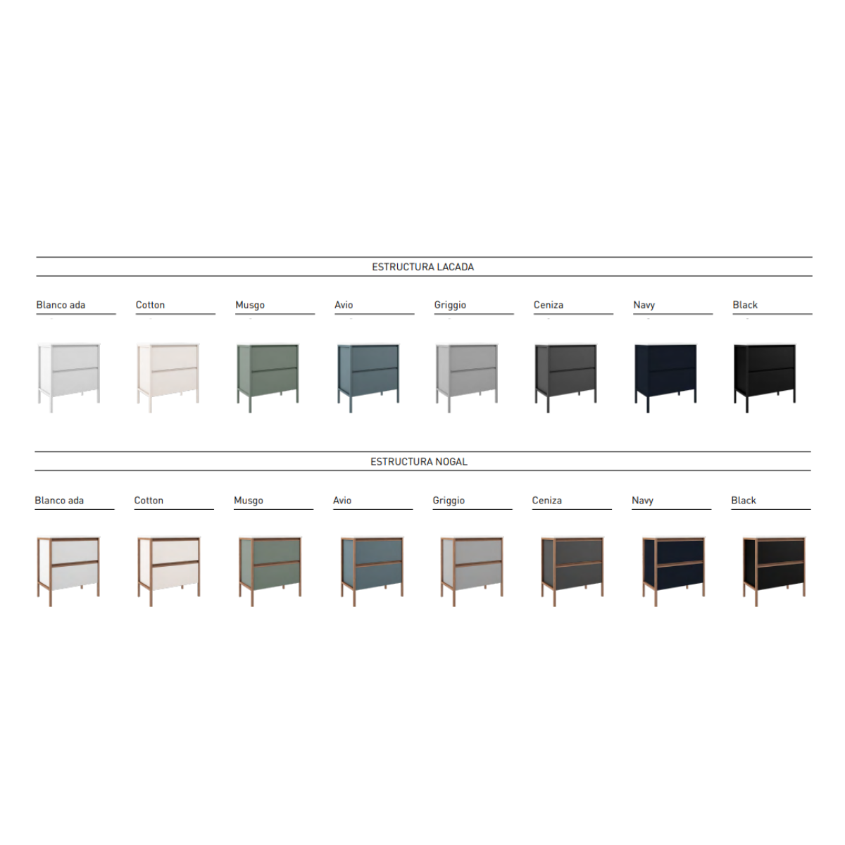 Floor bathroom furniture 2 drawers with integrated sink Model Icons