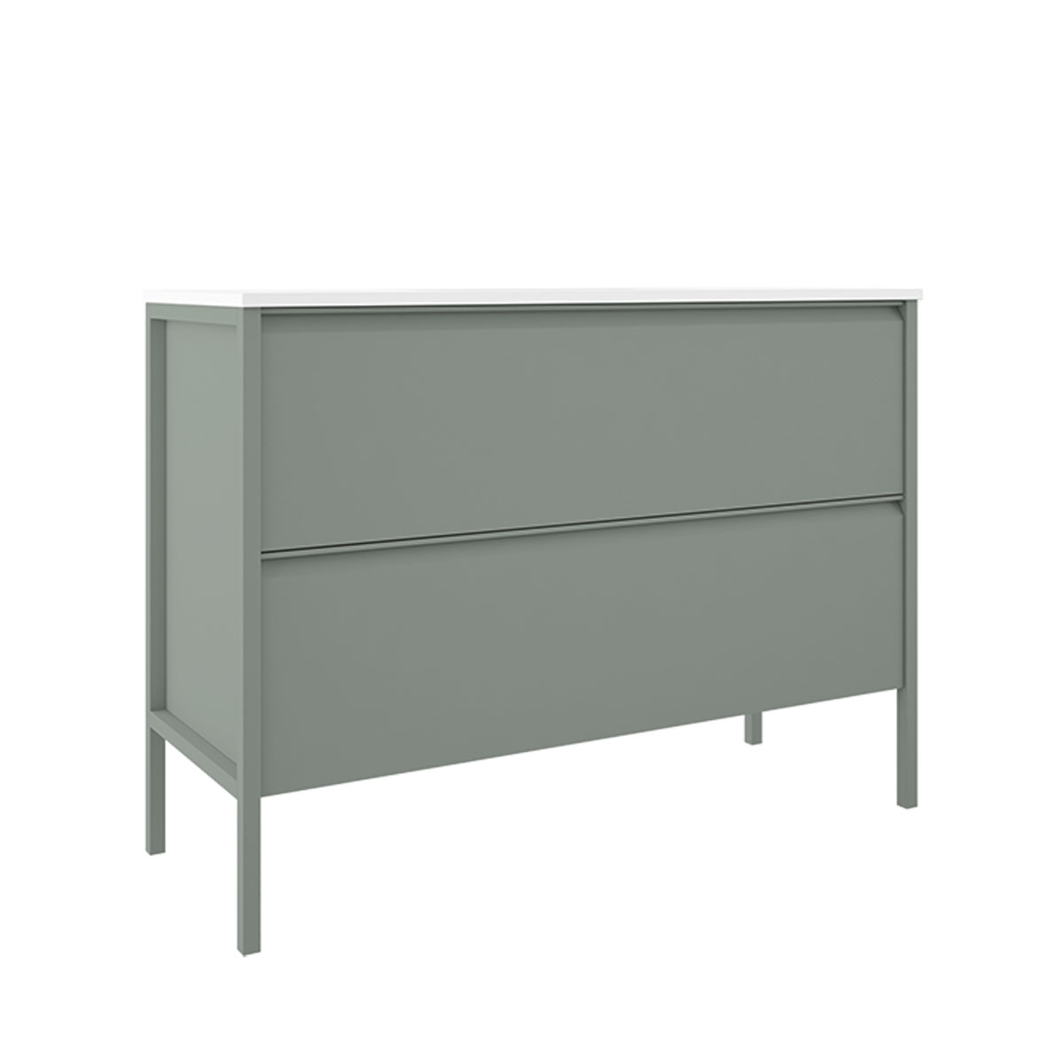 Mueble de baño de suelo 2 cajones con lavabo sobre encimera Modelo Icon13