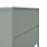 Boden, Badezimmermöbel, 2 Schubladen mit Waschbecken auf der Arbeitsplatte, Model Icon12