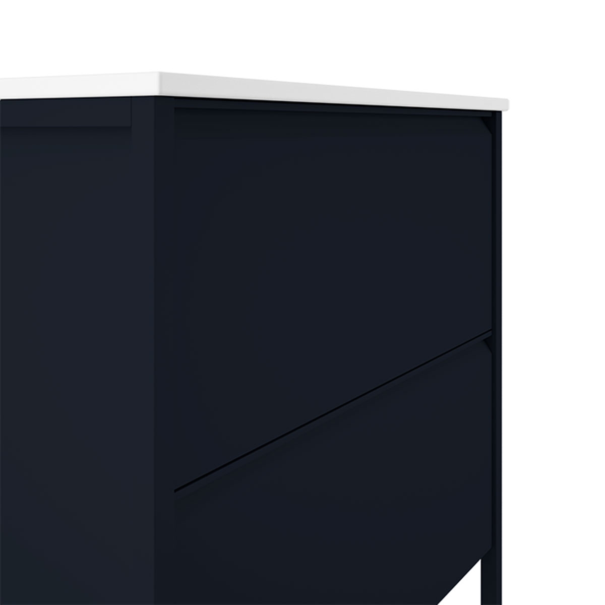 Mueble de baño de suelo 2 cajones con lavabo sobre encimera Modelo Icon9