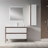 Mueble de baño de suelo 2 cajones con lavabo sobre encimera Modelo Icon5