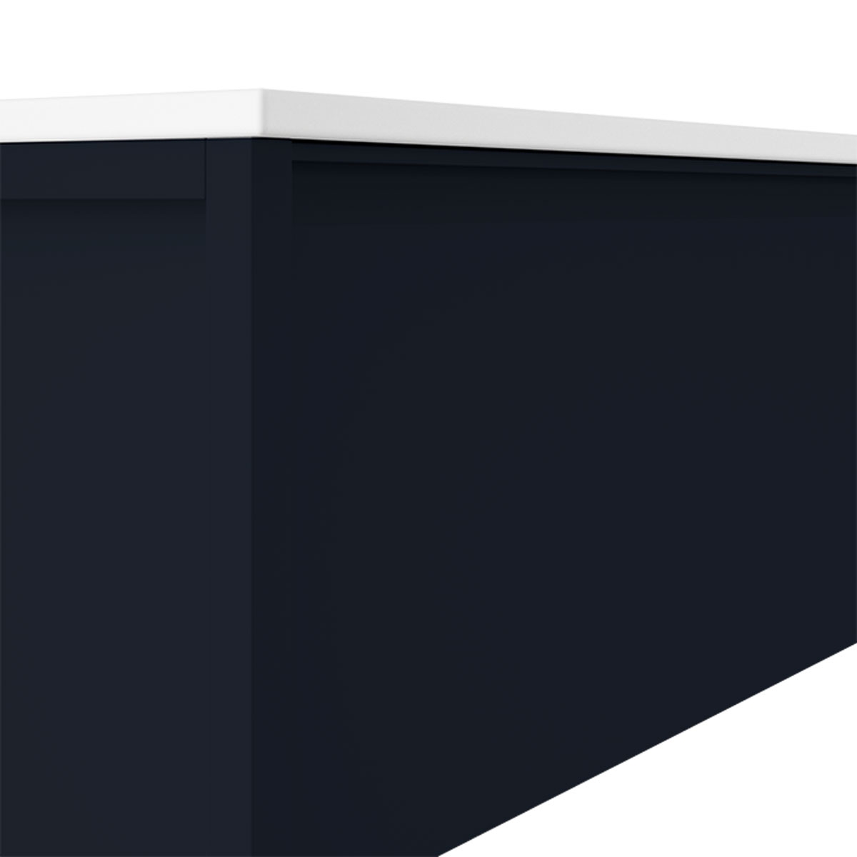 Floor bathroom furniture 1 drawer and 1 hole with integrated sink Model Icon16