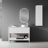 Mueble de baño de suelo 1 cajón y 1 hueco con lavabo sobre encimera Modelo Icon4